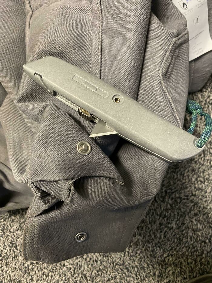 Spare Blade Somehow Cut Me at Work