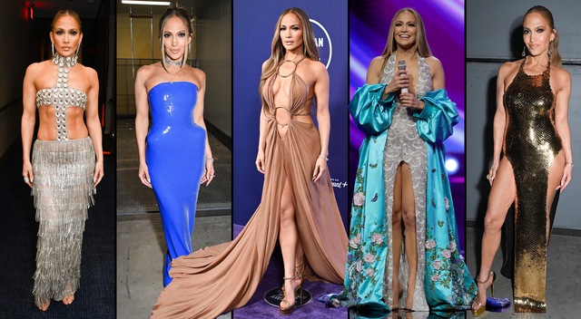 Throughout the evening, Jennifer Lopez unveiled eight spectacular outfits, each capturing a different facet of her multifaceted personality