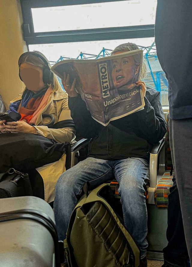 Invisible Paper on a Train