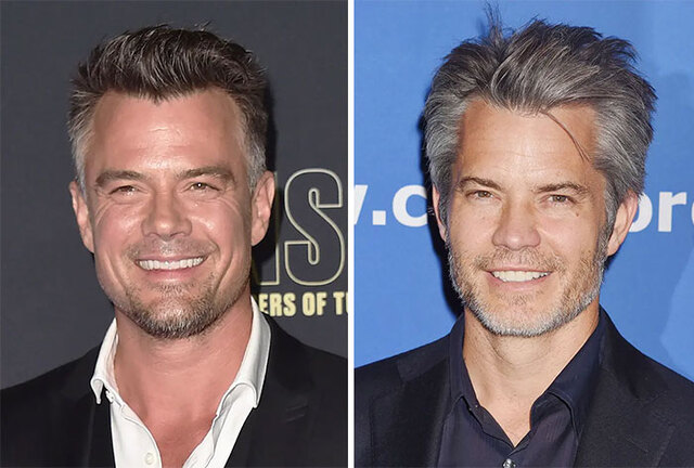 Josh Duhamel and Timothy Olyphant are Hollywood’s rugged gentlemen doubles, often mistaken for one another.