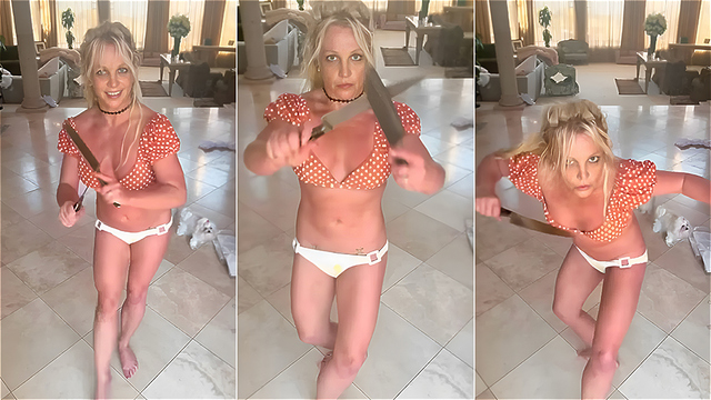 .The pop star holding knives in a viral Instagram clip that triggered fan worries.