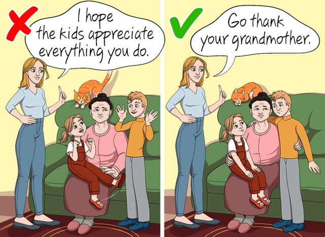 Encouraging your children to appreciate their grandmother helps strengthen their bond with her and reinforces the importance of family connections.