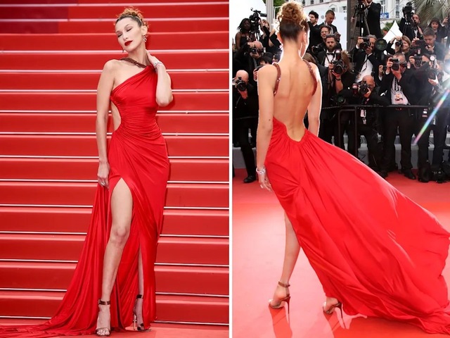 The fiery red gown that embodied Bella Hadid's fierce confidence.