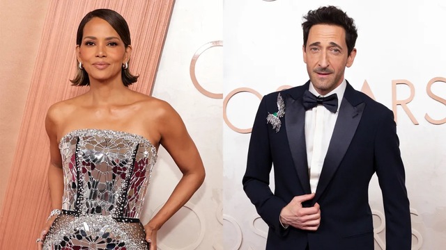 Halle Berry dazzled in a sleek, form-fitting gown, while Adrien Brody looked dashing in a classic tuxedo