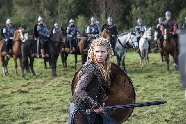 Her martial arts background became a natural asset in Vikings.