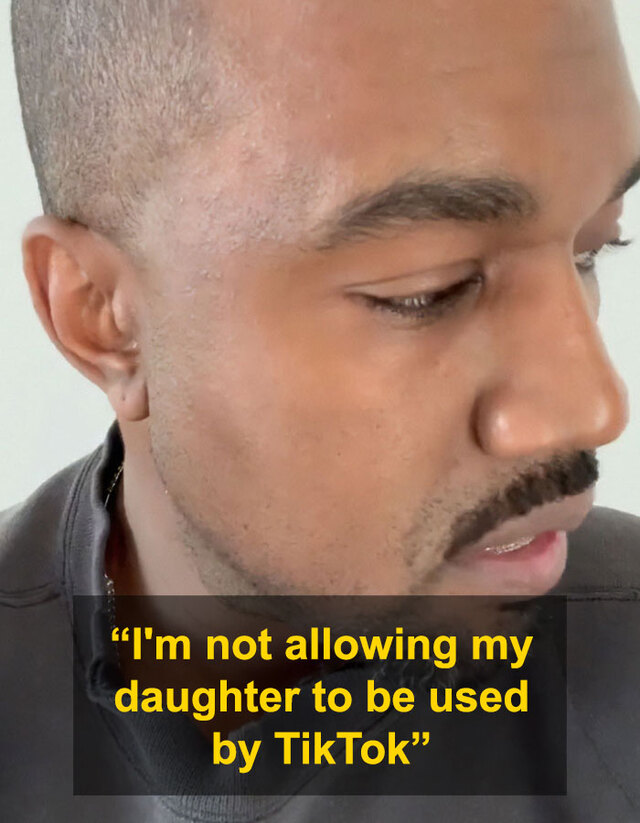 In a previously shared Instagram video, Kanye West famously expressed his displeasure about his daughter being allowed on TikTok