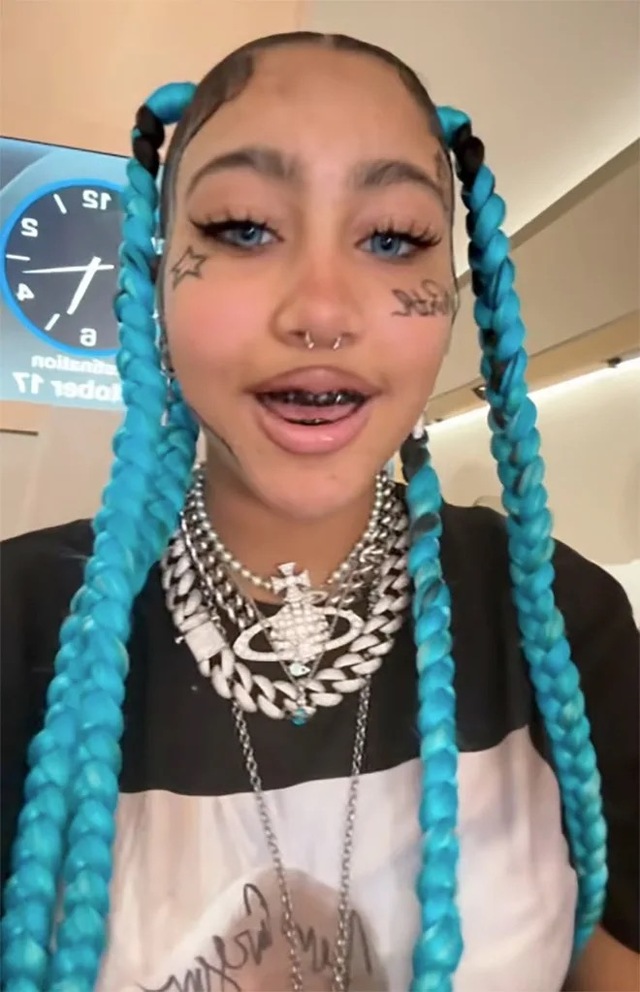 The latest storm began when 12-year-old North West uploaded a TikTok video featuring her sporting a bold, new look