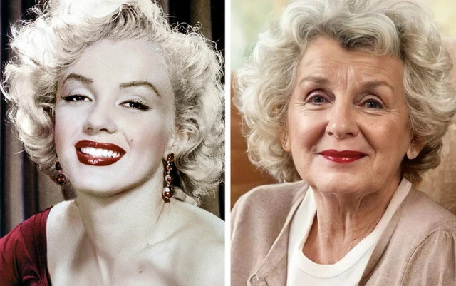 Imagining Marilyn Monroe at 98 as a Hollywood icon, using her influence to support the arts and champion social causes.