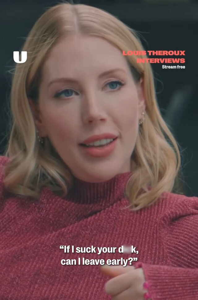 Katherine Ryan boldly recounts a risqué favor she once offered her boss to get off work early: 'If I suck your d*k, can I leave early?'"