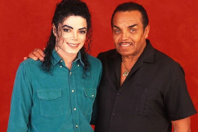 Michael Jackson with his father Joe Jackson, a duo that shaped the music industry forever.