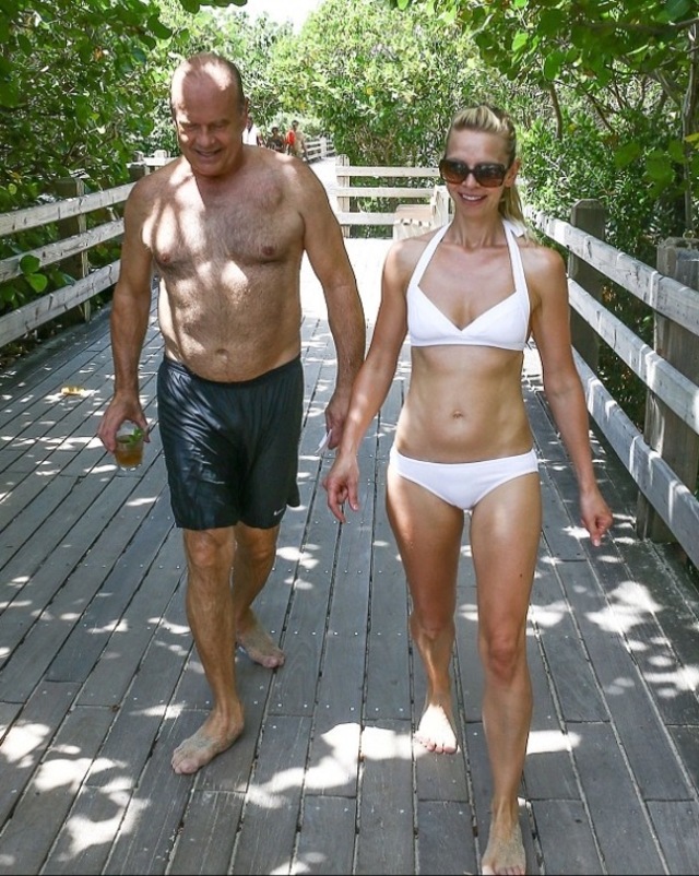 Kayte, relaxed and confident, appeared radiant just a year after welcoming their second child together