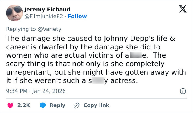 Public backlash remains intense, with detractors arguing that Heard's narrative has caused lasting damage to the credibility of actual abuse survivors.