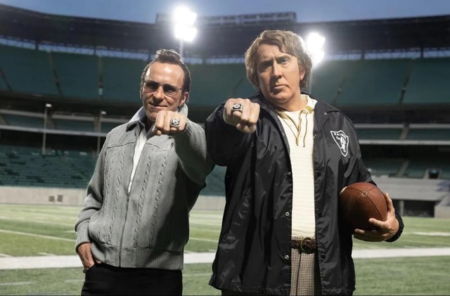 To match the instinct-driven style that Cage brings to Madden, the film employs the perfect counterweight: Christian Bale as Al Davis