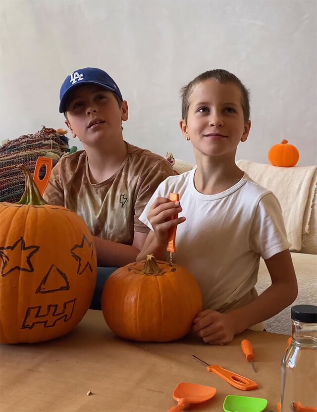 Avri and Exton Downey: Shaving Iron Man’s head for his biggest roles.