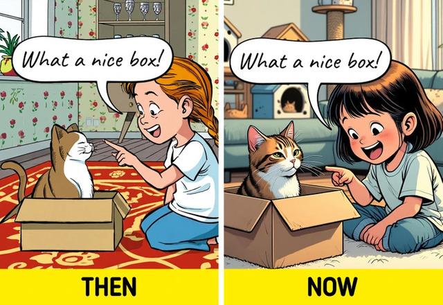 Cats remain completely unchanged by human progress.