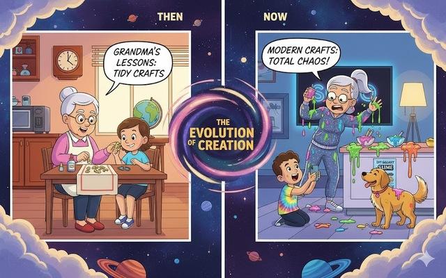 Creative craft time now follows viral YouTube tutorials and Pinterest trends.