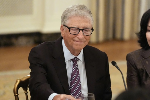 Gates maintaining a composed public persona amidst growing scrutiny over his philanthropic ties.