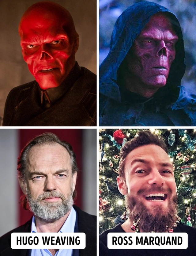 Hugo Weaving, Ross Marquand, and the Red Skull