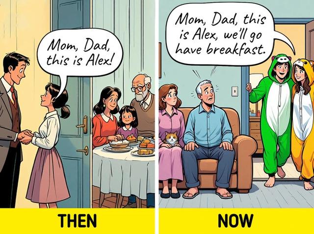 Meeting the parents has become a casual event.