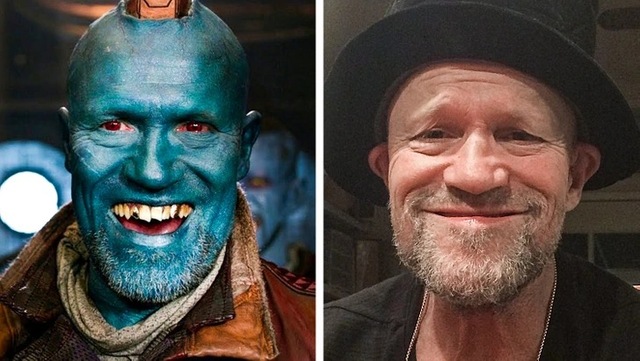 Michael Rooker and the Blue-Skinned Yondu
