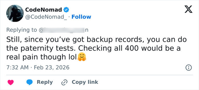 Netizens react to the logistical challenge of identifying one father among 400.