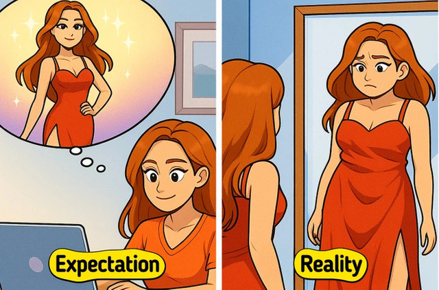 The Online Dress Fail: The dream dress online rarely looks like a dream in real life