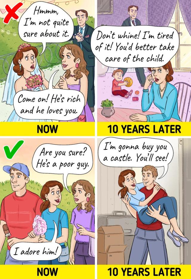 Trust your intuition when it senses something is wrong.